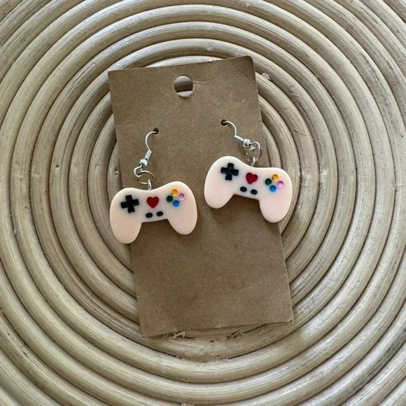 Pink Controller Earrings - Picture 1 of 2